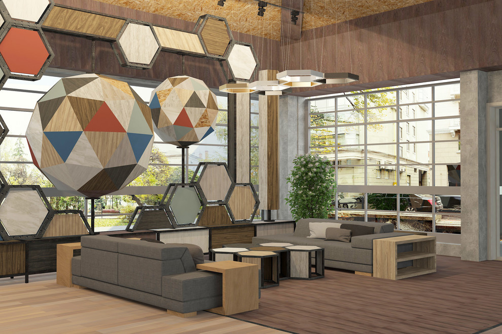 Эскиз Шоурума завода Кроношпан