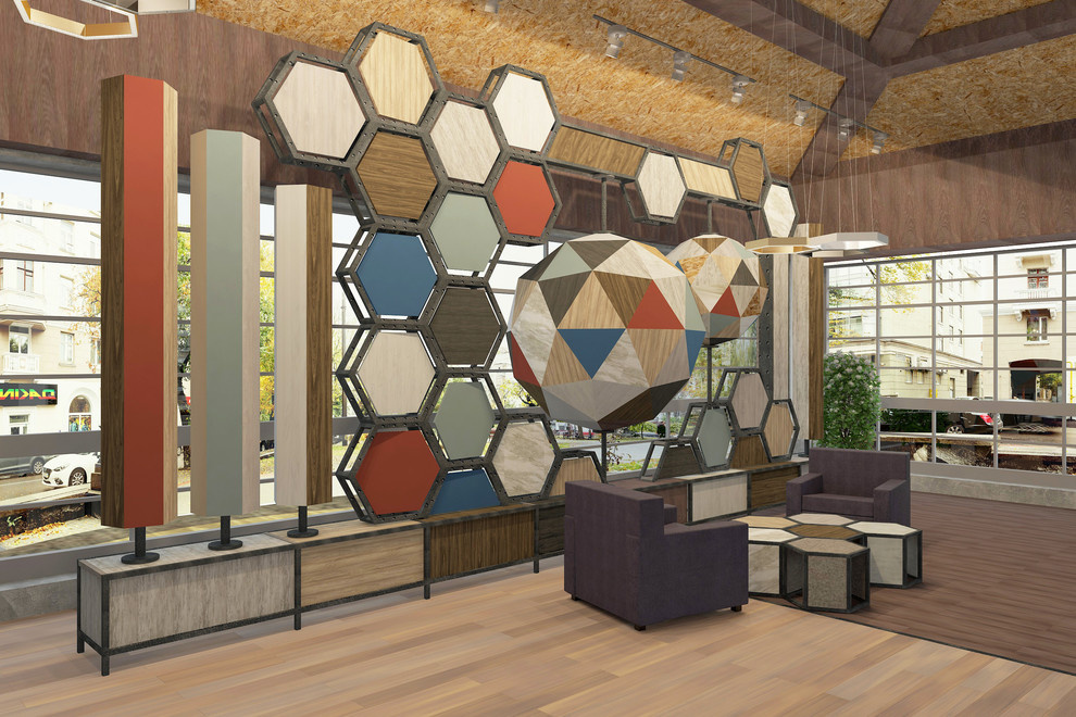 Эскиз Шоурума завода Кроношпан