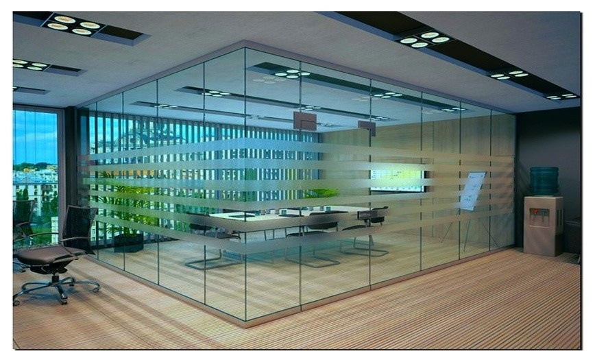 Перегородки из стекла