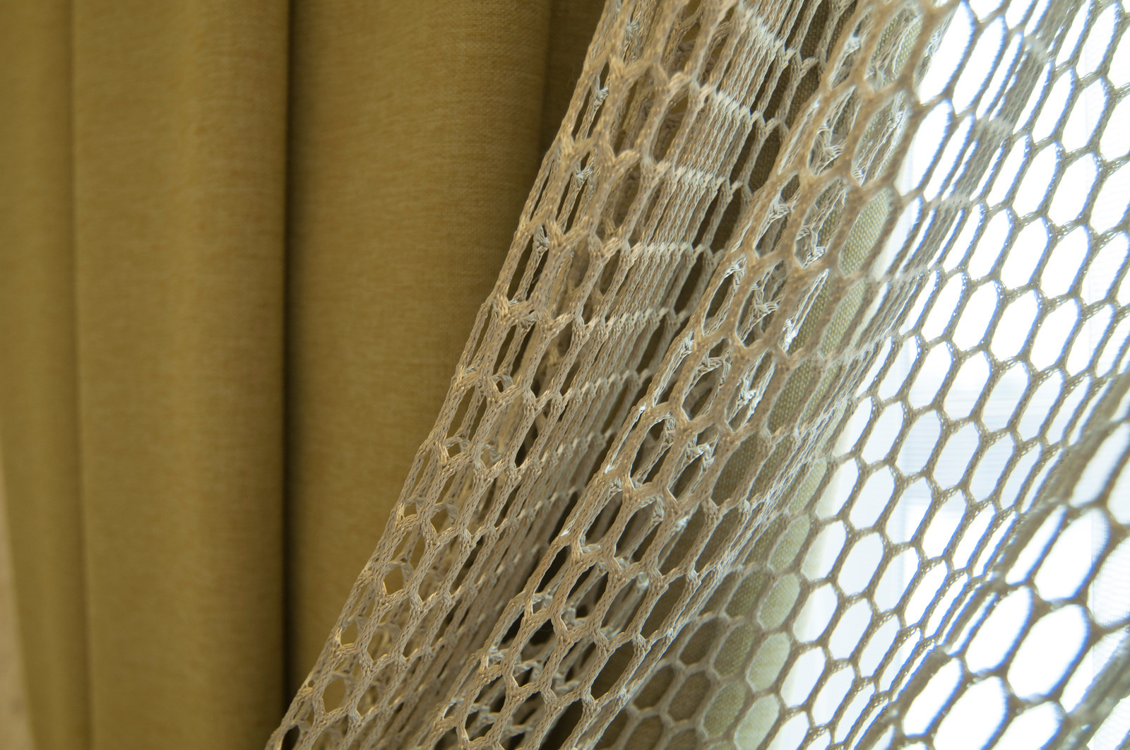 Фрагмент штор в гостиной