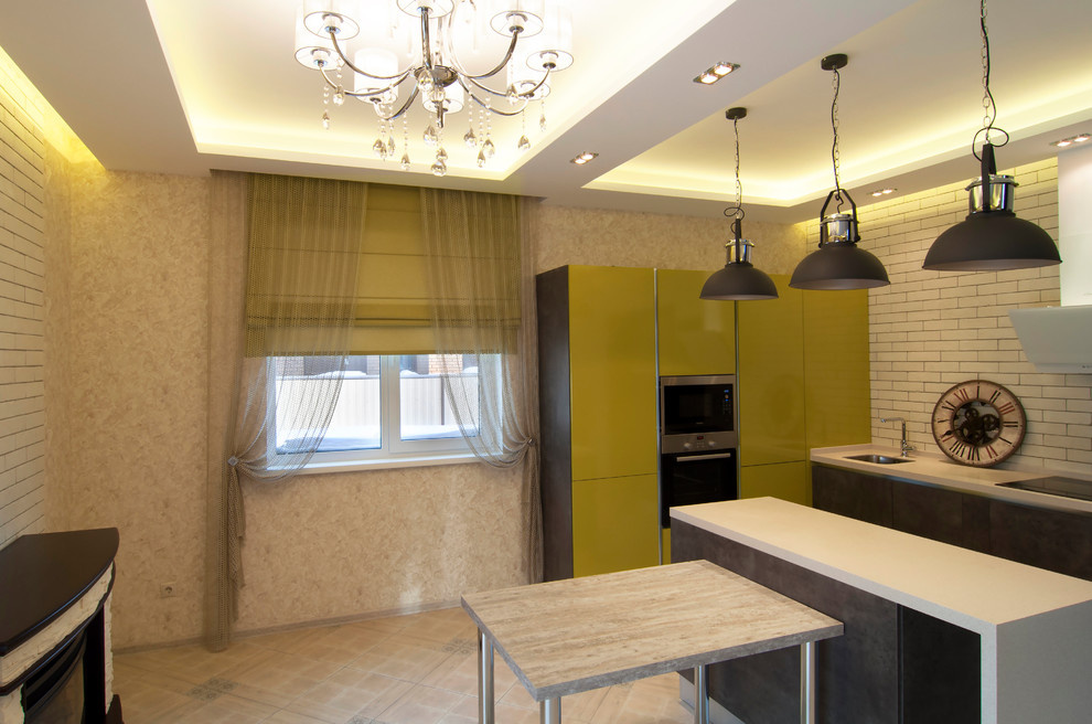 Шторы в зону кухни