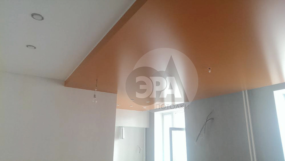 Led подсветка, сатиновый цветной потолок, многоуровневый потолок