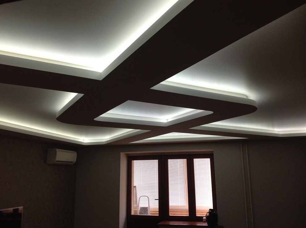 Двухуровневый потолок с подсветкой