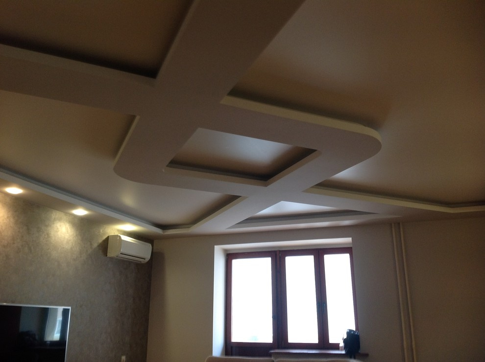 Обложка проекта: Двухуровневый потолок с подсветкой