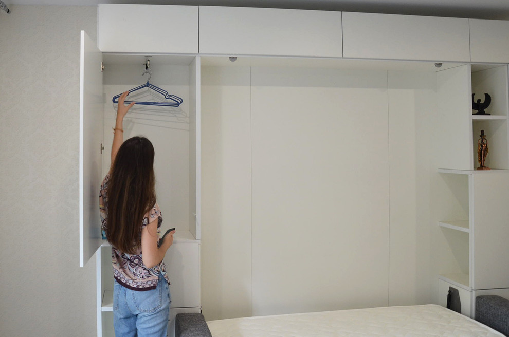 Шкаф-кровать 3 в 1 для молодой пары в гостиную