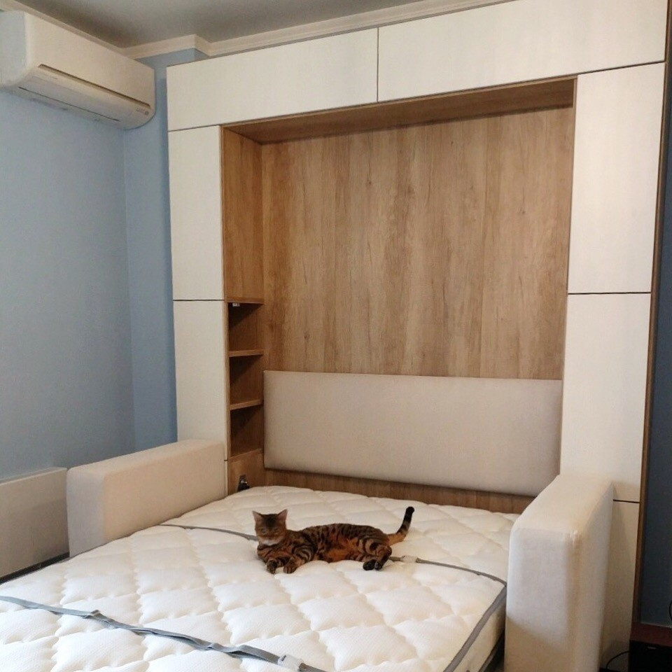 Шкаф-кровать с накладным фасадом 3 в 1