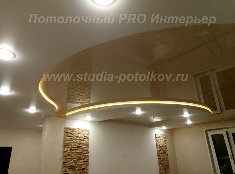 Обложка проекта: Многоуровневый натяжной потолок с LED подсветкой