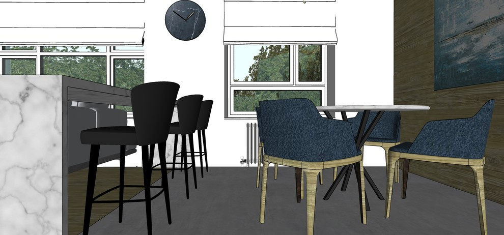 Эскиз 3-ком. квартиры ЖК "Испанские кварталы"