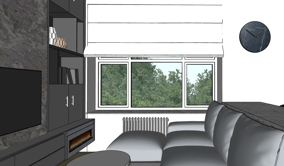 Эскиз 3-ком. квартиры ЖК "Испанские кварталы"