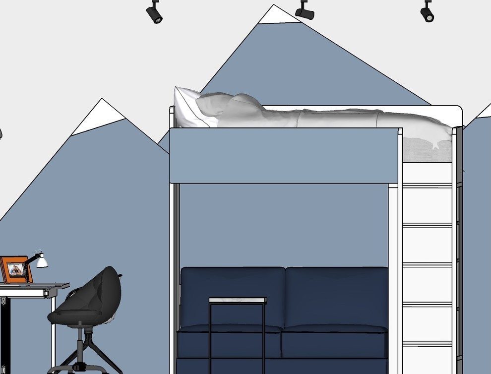 Эскиз 3-ком. квартиры ЖК "Испанские кварталы"