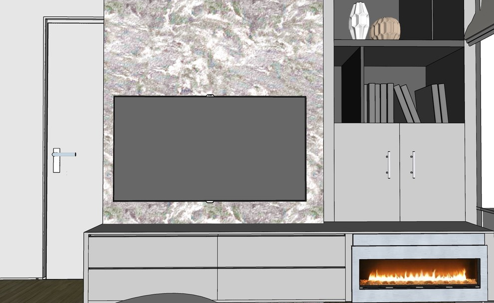 Эскиз 3-ком. квартиры ЖК "Испанские кварталы"