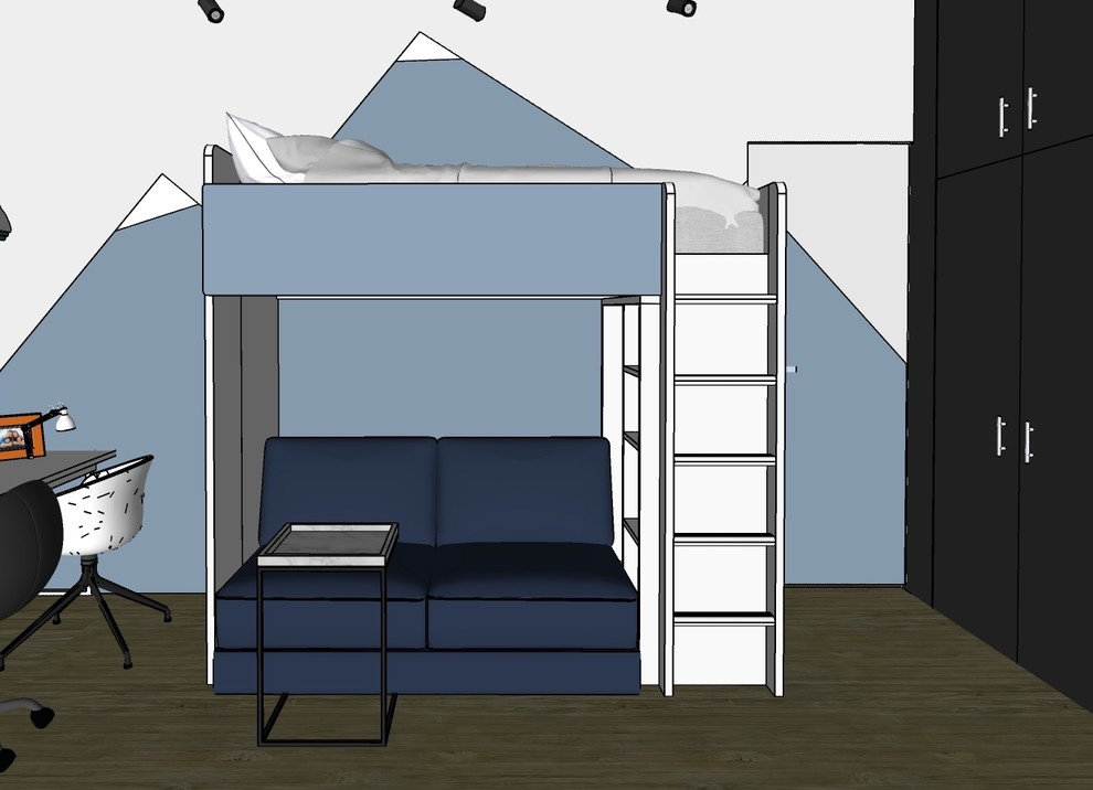 Эскиз 3-ком. квартиры ЖК "Испанские кварталы"