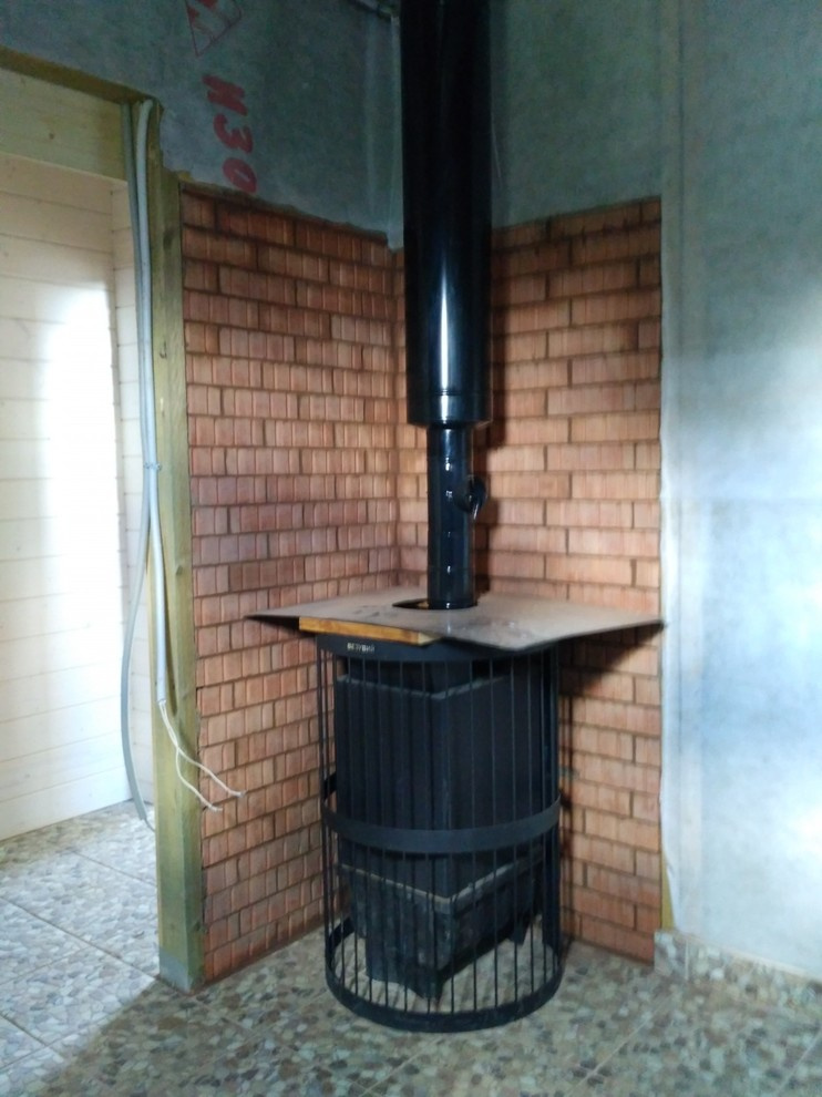 Монтаж дымохода банной печи