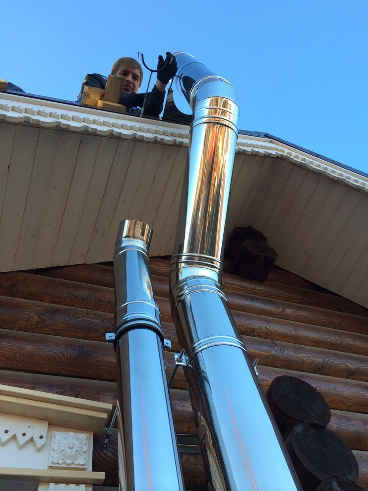 Обложка проекта: Монтаж дымохода газового котла и двух вент.каналов