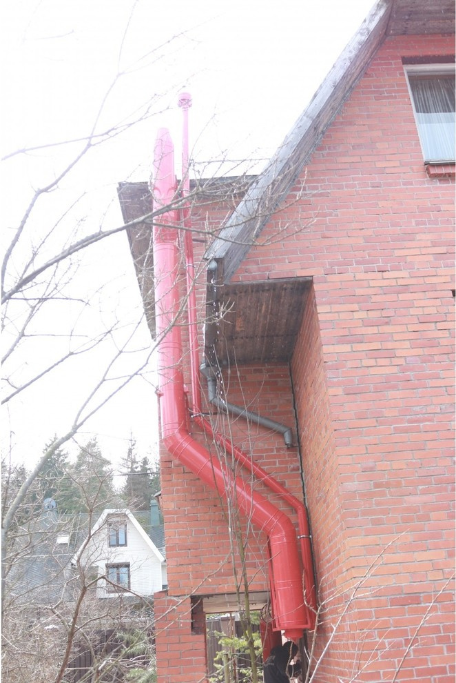 Монтаж дымохода и вент.канала