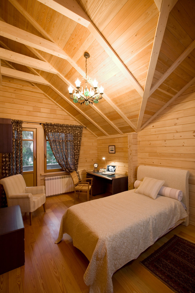 Синий дом из клееного бруса