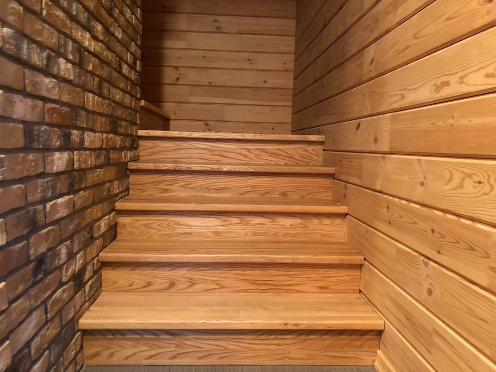 Синий дом из клееного бруса