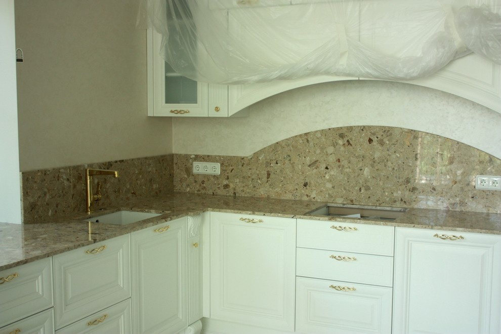 Столешница из агломрамора Santa Margherita (Италия)  декор BRECCIA AURORA