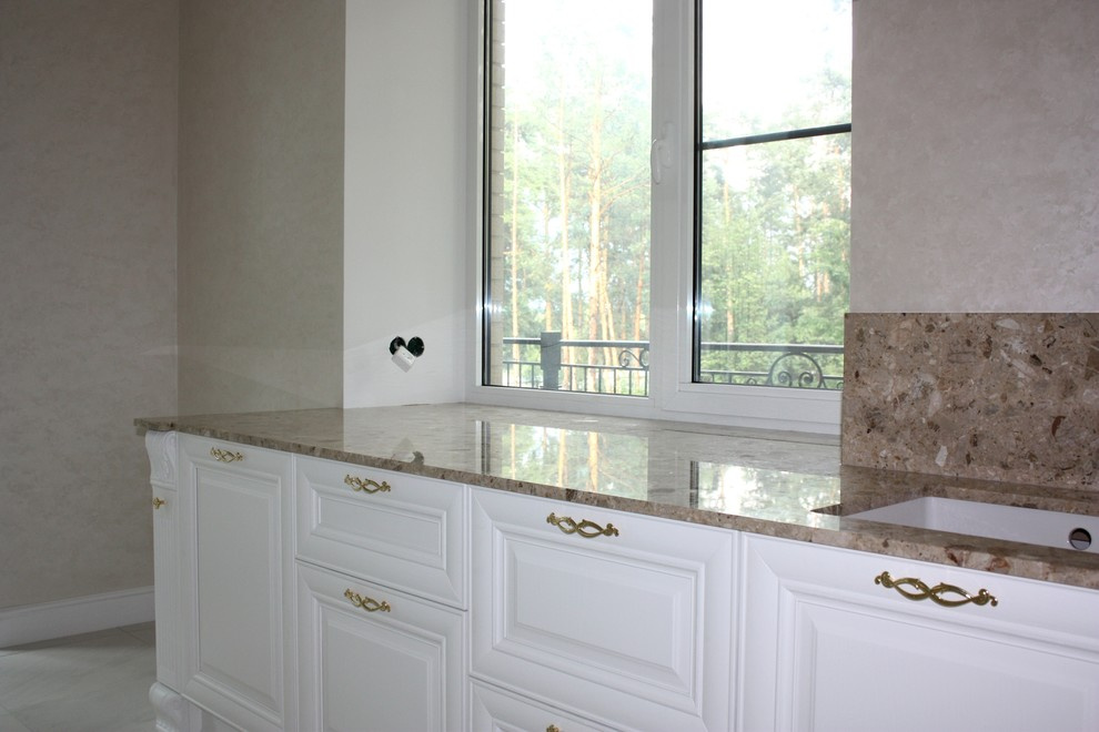 Столешница из агломрамора Santa Margherita (Италия)  декор BRECCIA AURORA