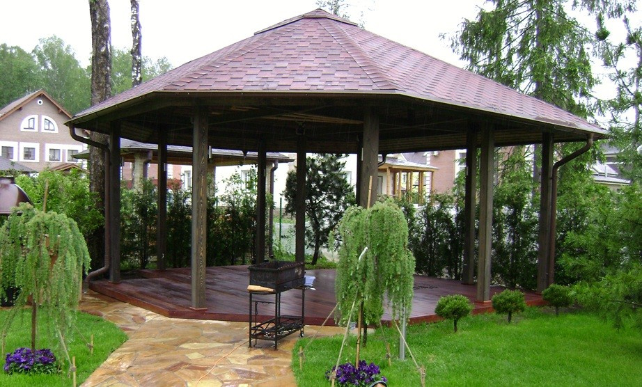 Обложка проекта: Беседка террасная доска кумару