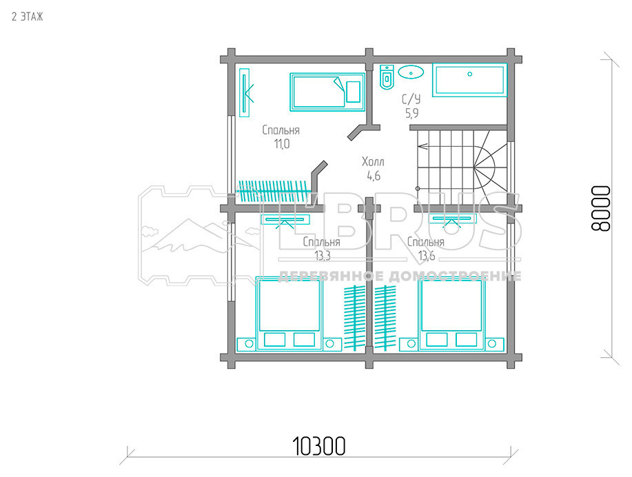 Жилой дом из профилированного бруса