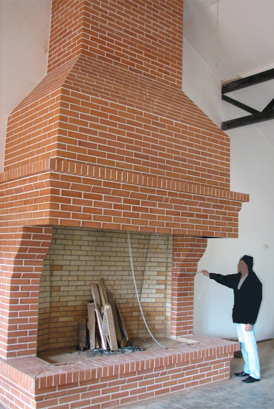 Камин про индивидуальному проекту "Лисья гора"