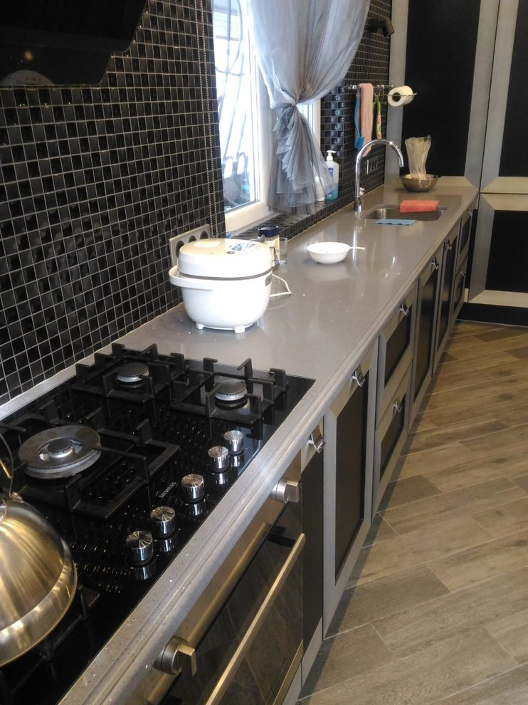 Кухня в контрастных оттенках кварца!