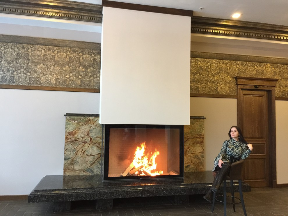 Камин по индивидуальному проекту