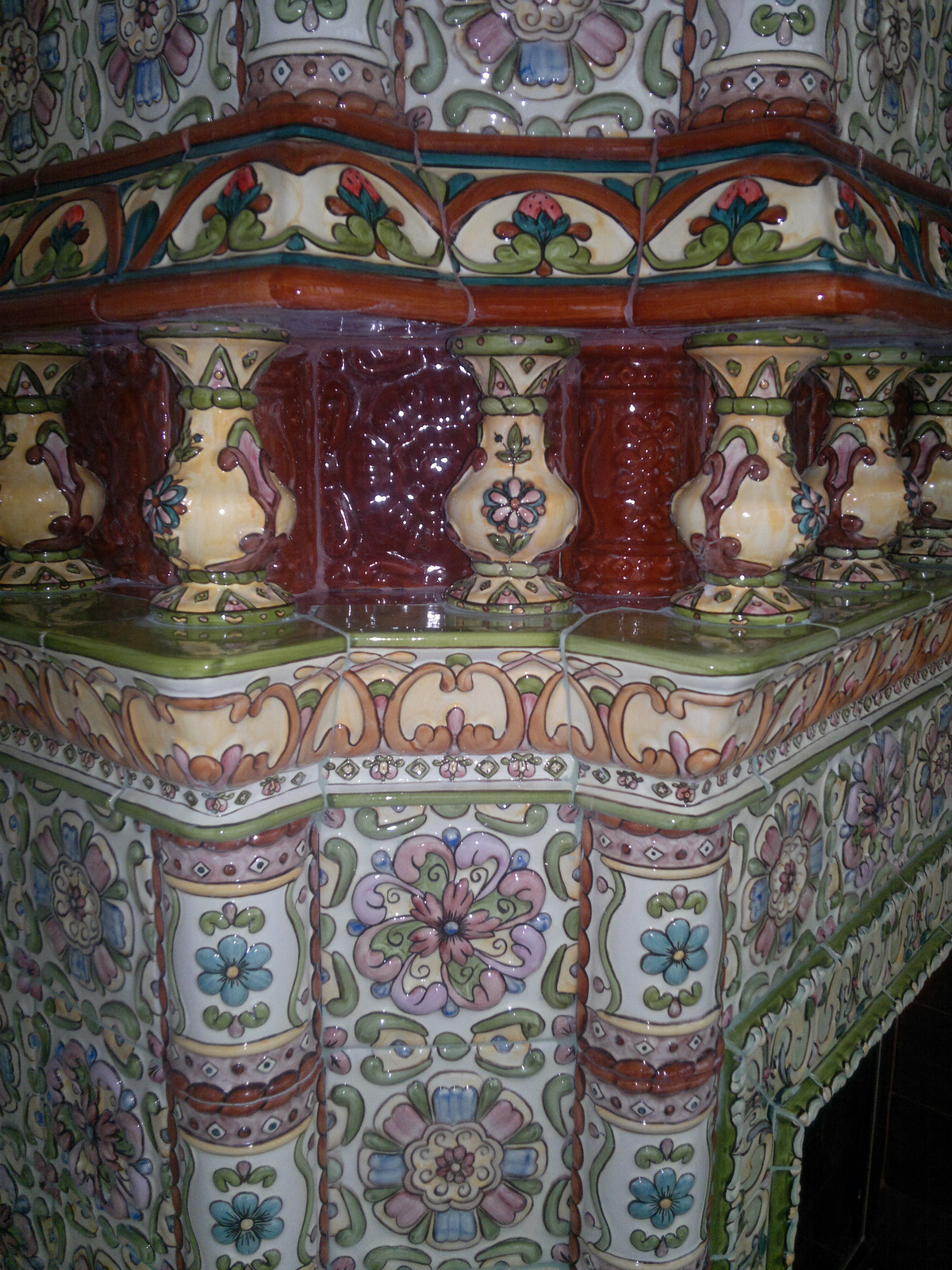 Изразцовый портал под банную печь