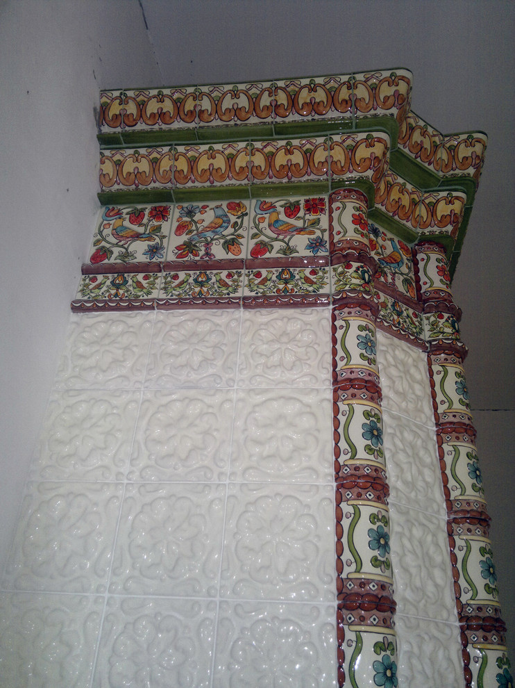 Изразцовый портал под банную печь