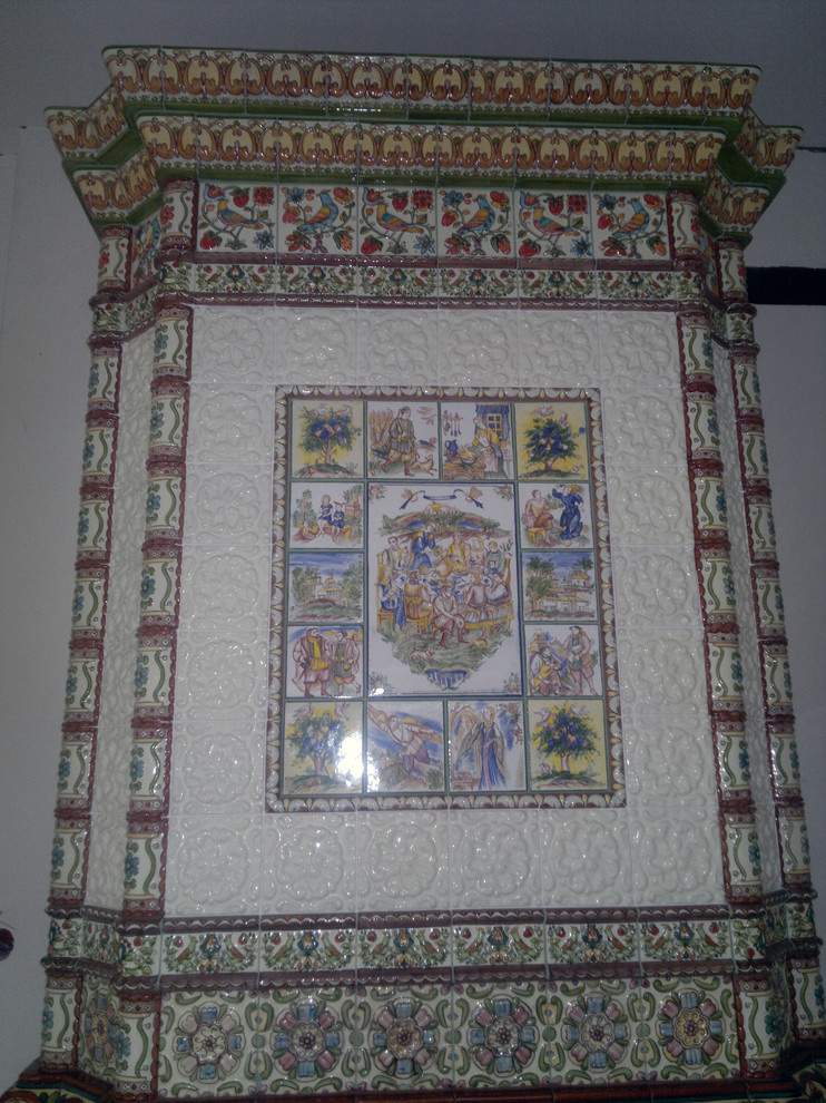 Изразцовый портал под банную печь