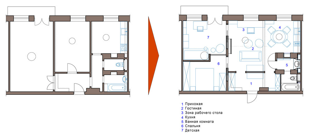 Квартира в Красном доме, 60 м.кв.