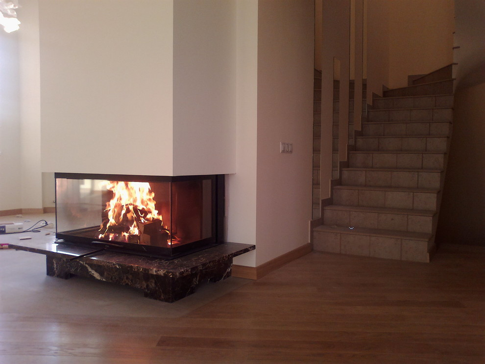 Камин 3 стекла