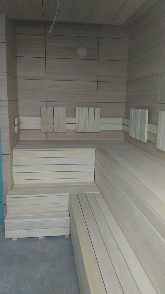 Сауна премиум класса отделка s-ply панель rohol