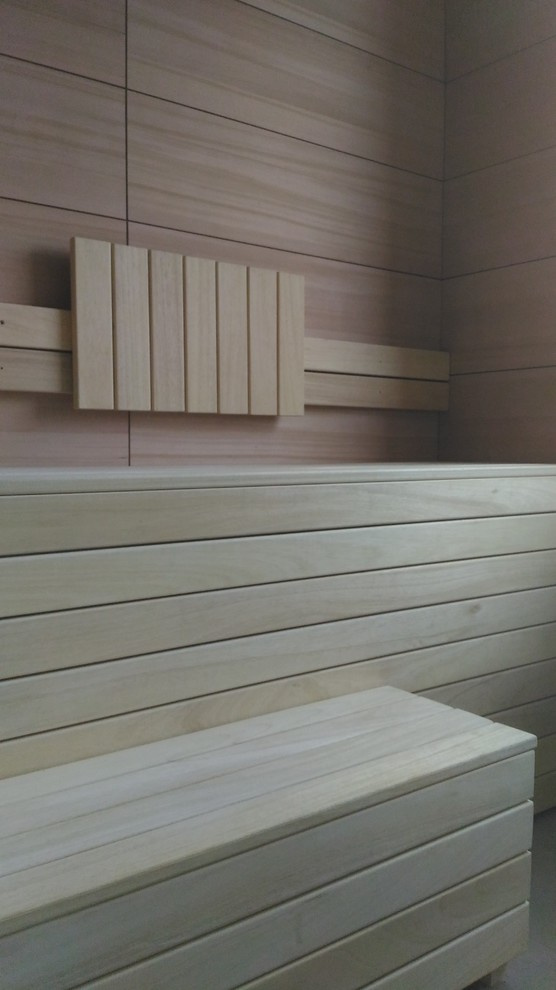 Сауна премиум класса отделка s-ply панель rohol