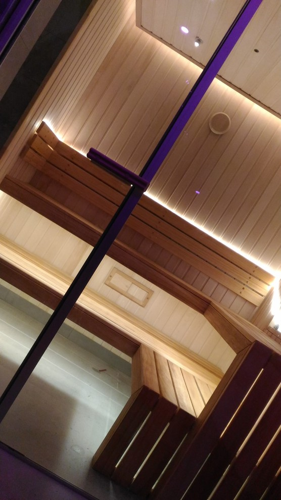 Премиум сауна, отделка липа