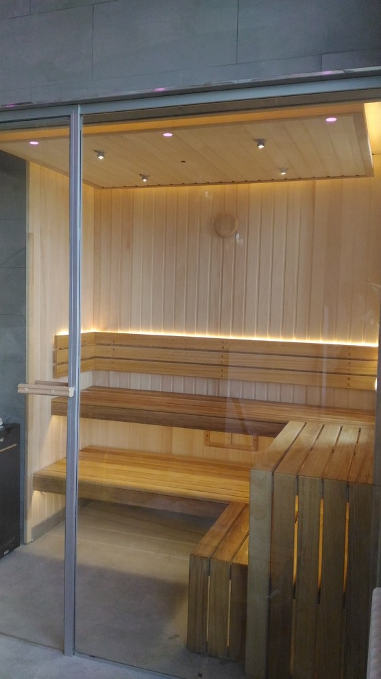 Премиум сауна, отделка липа