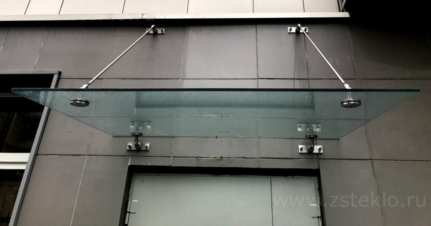 Стеклянные козырьки