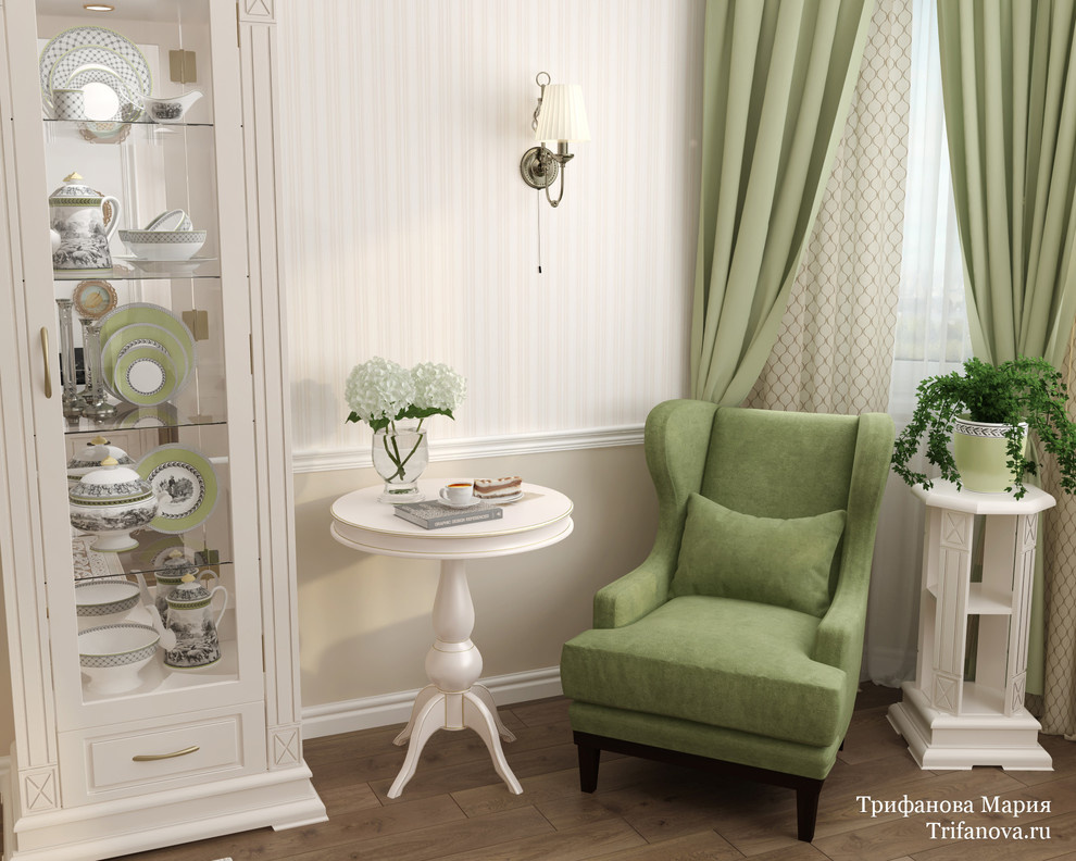 Дизайн интерьера трехкомнатной квартиры 80 м² в Марфино