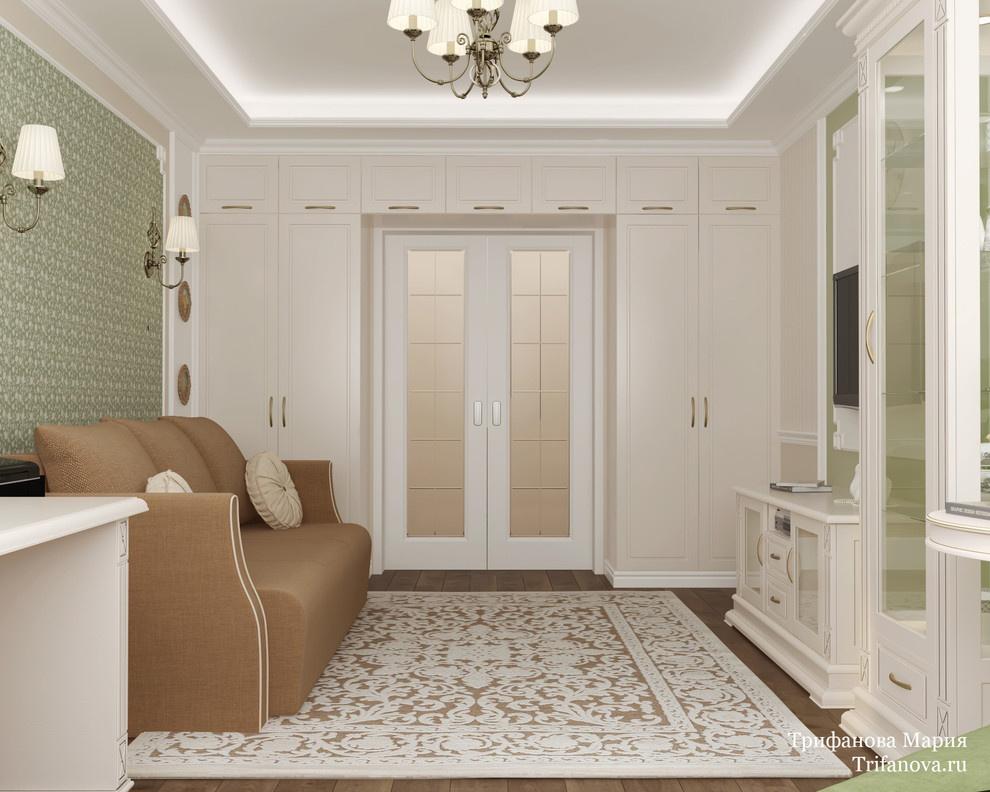 Дизайн интерьера трехкомнатной квартиры 80 м² в Марфино