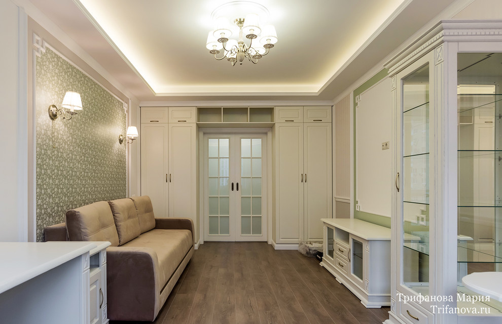 Дизайн интерьера трехкомнатной квартиры 80 м² в Марфино