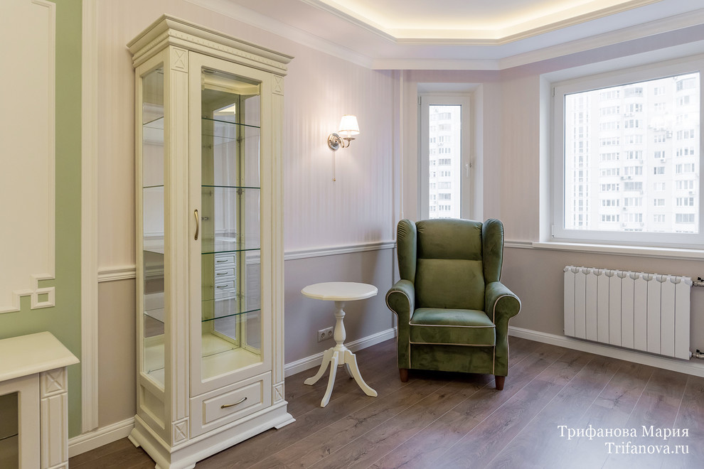 Дизайн интерьера трехкомнатной квартиры 80 м² в Марфино