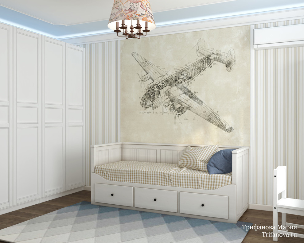 Дизайн интерьера трехкомнатной квартиры 80 м² в Марфино