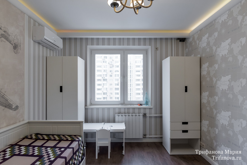 Дизайн интерьера трехкомнатной квартиры 80 м² в Марфино