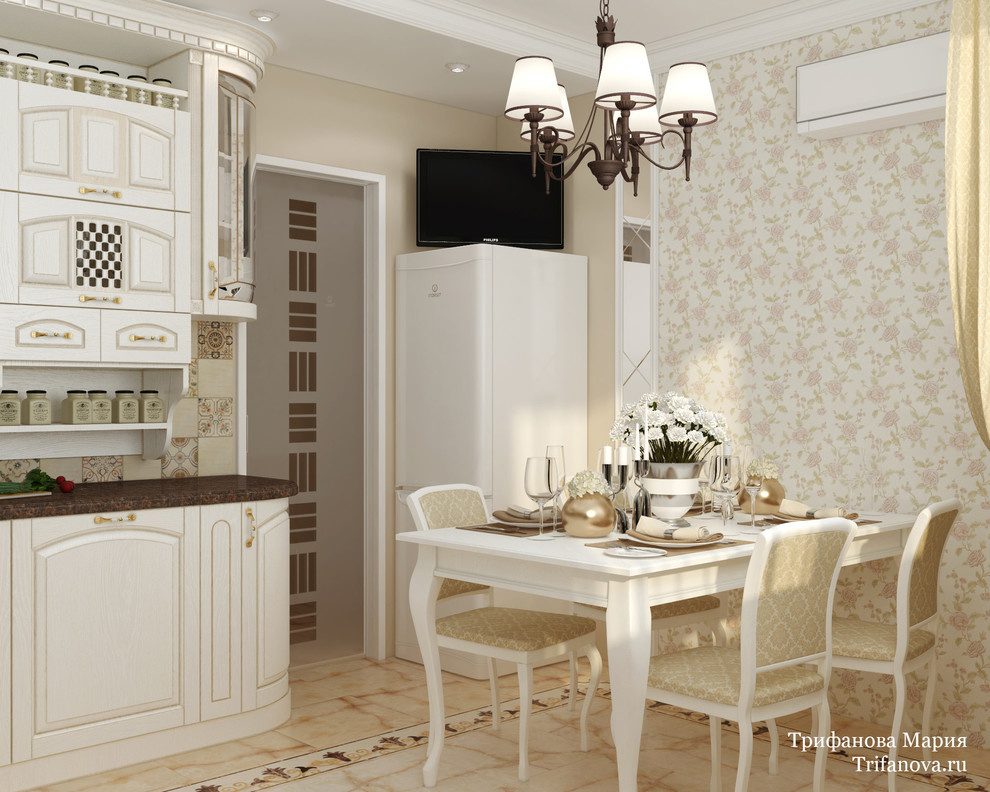 Дизайн интерьера трехкомнатной квартиры 80 м² в Марфино