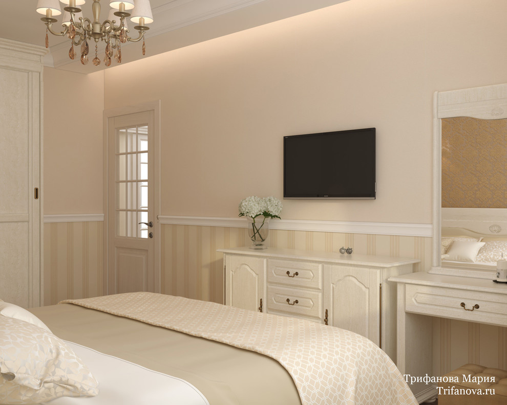 Дизайн интерьера трехкомнатной квартиры 80 м² в Марфино