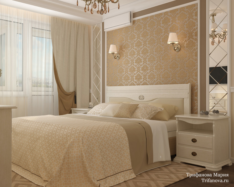 Дизайн интерьера трехкомнатной квартиры 80 м² в Марфино