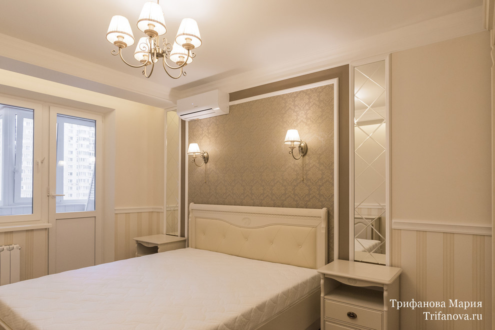 Дизайн интерьера трехкомнатной квартиры 80 м² в Марфино