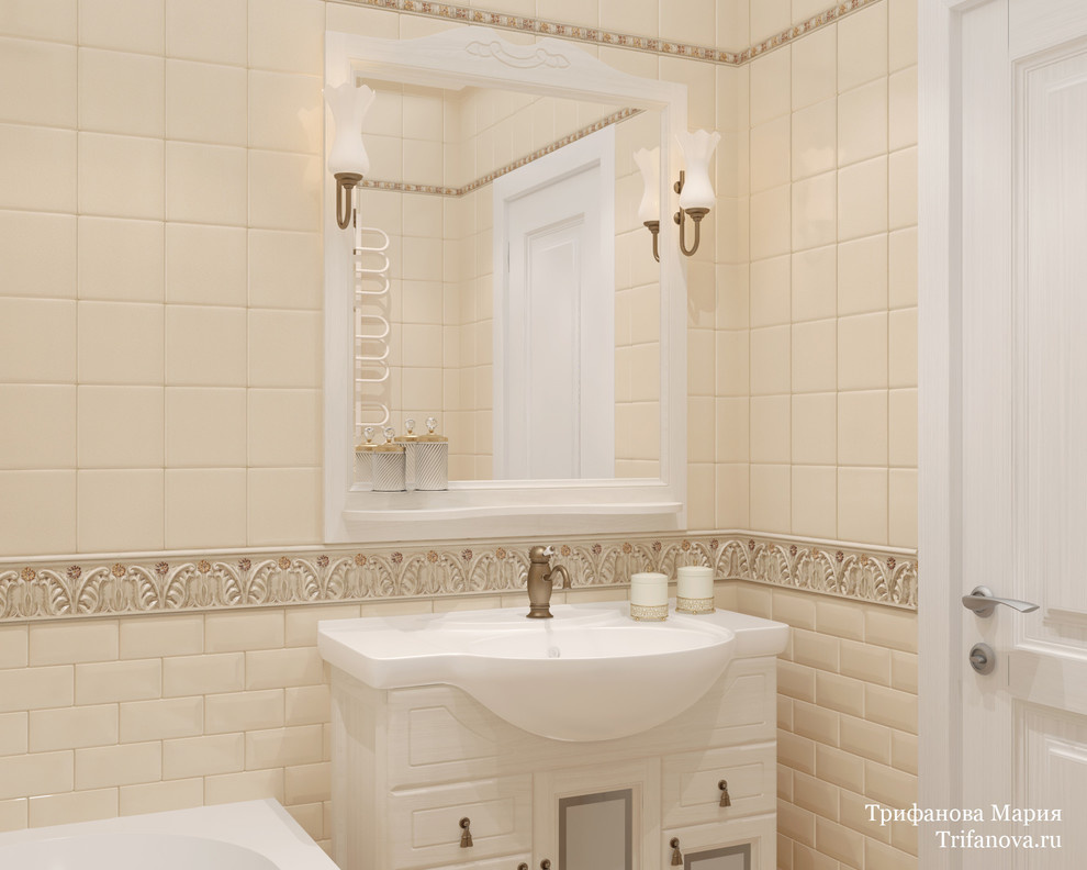 Дизайн интерьера трехкомнатной квартиры 80 м² в Марфино