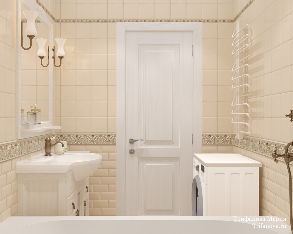 Дизайн интерьера трехкомнатной квартиры 80 м² в Марфино